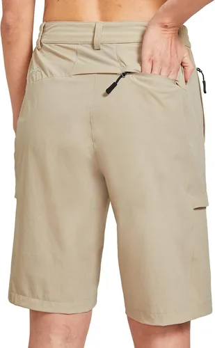 Vista 6 de FitsT4 - Pantalones cortos de senderismo ligeros para mujer, de secado rápido, protección solar, resistente al agua, con múltiples bolsillos