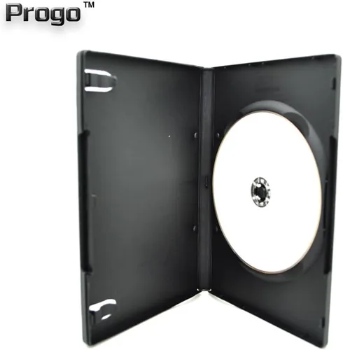 Vista 3 de Progo Paquete de 50 fundas de DVD estándar negras individuales de 0.551 in