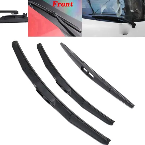 Vista 2 de Limpiaparabrisas delantero para Nissan Micra March K13 2010-2020, 21 pulgadas, 14 pulgadas, 12 pulgadas, limpiaparabrisas delantero y trasero