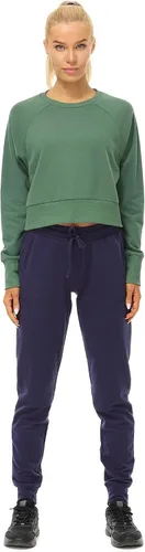 Vista 4 de icyzone Sudadera corta para mujer, casual, de manga larga, para primavera, otoño e invierno