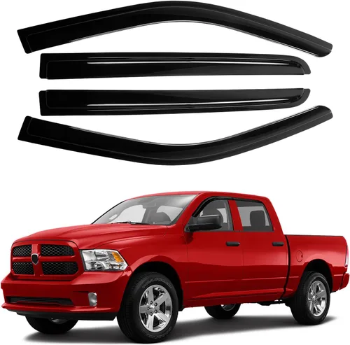 Vista 22 de Canvcle 4Runner - Protectores de lluvia – Viseras de ventana para Toyota 4Runner 2010-2024, deflectores de viento de ventana lateral con cinta