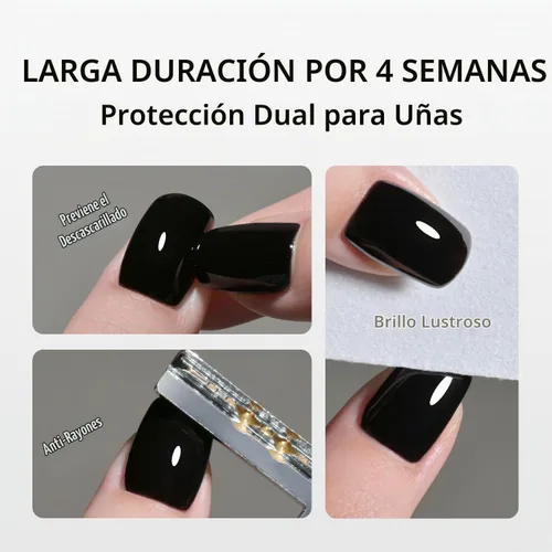 Vista 6 de GAOY Juego de capa superior de gel brillante y base constructora, 2 piezas de 16ml de capa superior cristalina y base de goma transparente Base