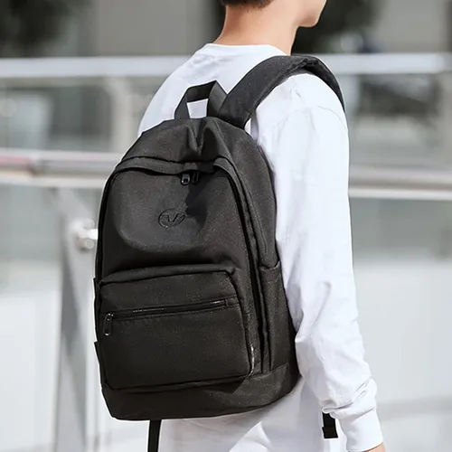 Vista 6 de Mochila escolar ligera, casual, mochila para laptop para hombres y mujeres, mochila de viaje para escuela secundaria, bolsa de libros intermedia