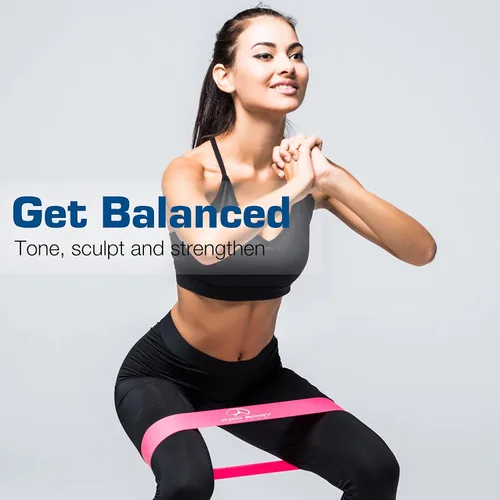 Vista 7 de ProBody Pilates Bandas de resistencia de bucle para entrenamiento, juego de 5 bandas de ejercicio de resistencia, bandas de entrenamiento