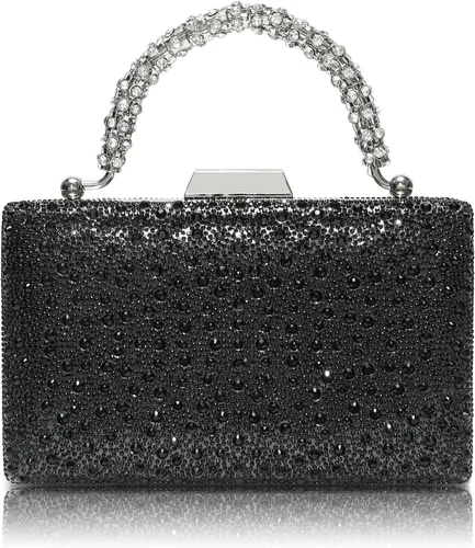 Vista 15 de CARIEDO Bolso de Mano Tipo Clutch con Lentejuelas para Mujer, Elegante Bolso de Noche con Purpurina Brillante, Cartera de Noche Llamativa