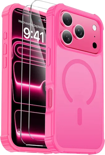 Vista 56 de Funda para iPhone Air [compatible con MagSafe] [2 protectores de pantalla] [prueba de caídas de grado militar] Funda magnética resistente