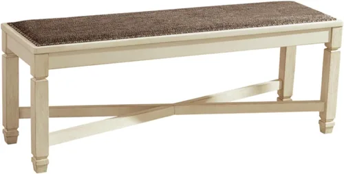 Vista 10 de Signature Design by Ashley Tyler Creek Urban Farmhouse - Banco de comedor tapizado con altura de mostrador, casi negro