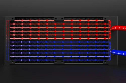 Vista 3 de ID-COOLING FROSTFLOW X 240 - Enfriador de CPU AIO de 9.449 in, LED blanco