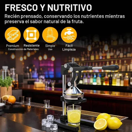 Vista 7 de Exprimidor de Hierro Fundido con Palanca Manual para Frutas Cítricas, Granadas, Pomelo, Exprimidor de Hierro Fundido Resistente, Exprimidor de Limón