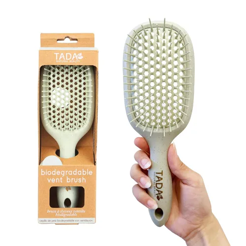 Vista 14 de TADA Natural Beauty - Cepillo desenredante para cabello rizado, grueso, ondulado y fino, agujeros de ventilación para secado rápido y peinado