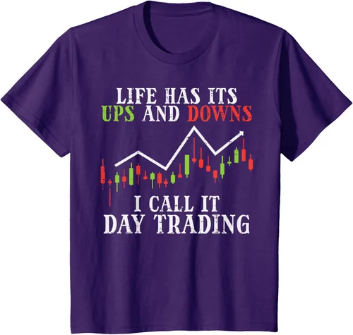 Vista 62 de Life Ups And Downs Day Trading Crypto Stock Market Trader T-Shirt, Negro