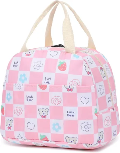 Vista 21 de Lonchera aislada con aguacate para mujeres y niñas, lonchera reutilizable, bolsa de picnic para adultos, niños, escuela, trabajo, viajes
