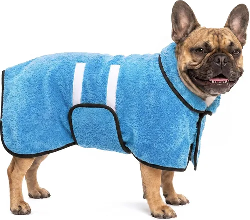 Vista 39 de Bienbee Albornoz para perro, súper absorbente para perros pequeños a Negro