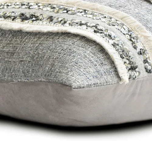Vista 12 de The HomeCentric Funda de almohada con cremallera, funda de cojín azul de 12 x 12 pulgadas, funda de cojín de algodón bordado para sofá, diseño