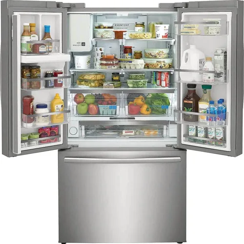 Vista 3 de Frigidaire Gallery GRFC2353AF - Refrigerador de puerta francesa de 22.6 pies cúbicos en acero inoxidable, profundidad de mostrador