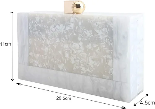 Vista 3 de LETODE Bolsos de mano de acrílico para mujer bolso de perspex