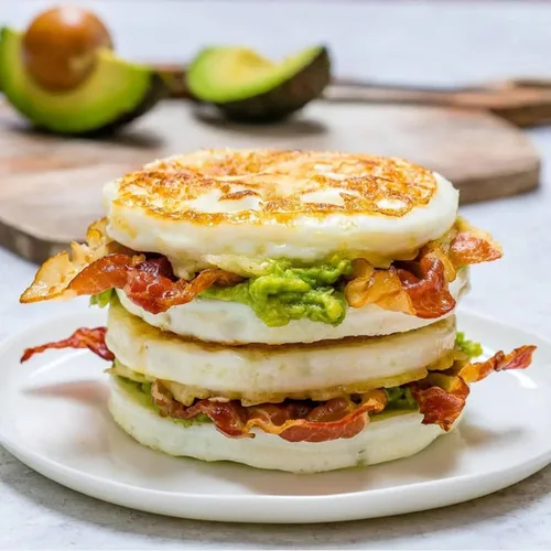 Vista 6 de Ocmoiy Molde de silicona para huevos de 4 pulgadas para sándwiches de desayuno, paquete de 3 moldes antiadherentes de silicona jumbo para panecillos