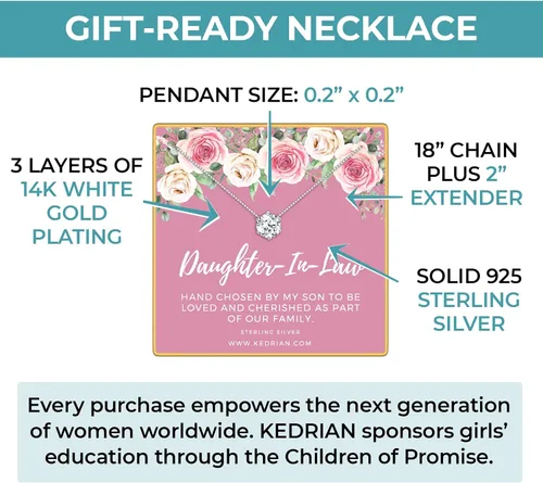 Vista 20 de KEDRIAN Collar para tía, collares con colgante de plata de ley 925, regalos para la mejor tía de sobrina y sobrino, regalos del día de la madre