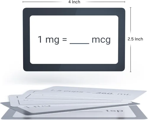 Vista 3 de Tarjetas de conversión de unidades de farmacología: la forma rápida y efectiva de dominar las mediciones comunes de medicamentos y aplastar sus