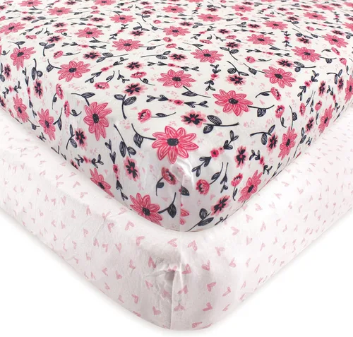 Vista 67 de Hudson Baby Sábana bajera ajustable unisex de algodón para cuna, avión, talla única