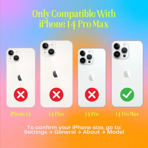 Vista 5 de FELONY CASE - Funda protectora transparente azul neón para iPhone 14 Pro Max TPU and Polycarbonate Shock-Absorbing Bright Cover - Crack Proof with