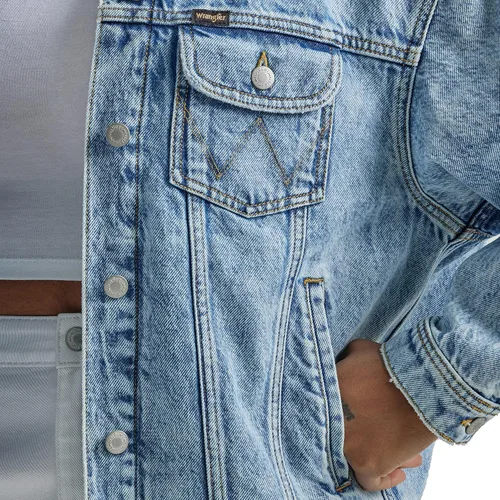 Vista 3 de Wrangler Chaqueta vaquera de corte relajado para mujer
