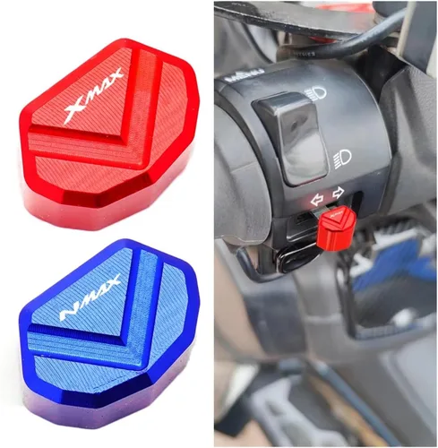 Vista 2 de Compatible con X-MAX 300 Xmax 300 Xmax 250 125 400 NMAX 155 Interruptor de motocicleta CNC Interruptor de señal de giro Accesorios de tecla