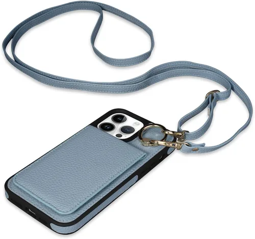 Vista 47 de Funda para iPhone 12 Pro/12, 6.1'', Funda Cartera Cruzada Desmontable con Ranuras para Tarjetas con Bloqueo RFID, Anillo de Soporte 360, Funda Negro