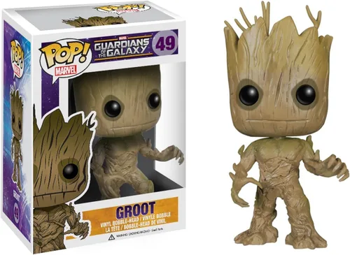 Vista 2 de Funko POP Marvel: Guardianes de la Galaxia, Groot Vinyl Bobble, Cabeza