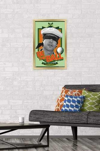 Vista 60 de Trends International Caddyshack - Póster de pared Be the Ball, 14.725 x 22.375 pulgadas, versión enmarcada de madera de granero
