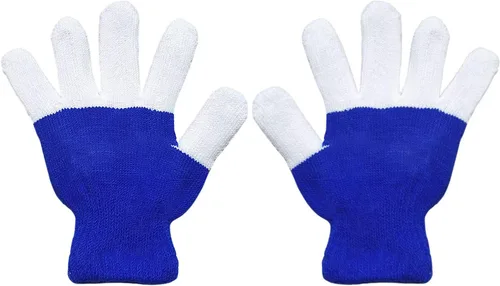 Vista 2 de WEICHUANGXIN - Guantes LED, luces en los dedos, 6 modos intermitentes, LED cálidos guantes, M