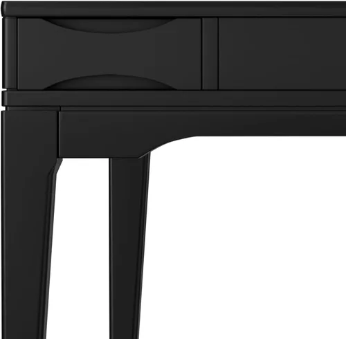 Vista 8 de SIMPLIHOME Harper 48" Wide Solid Wood Writing Desk in Black