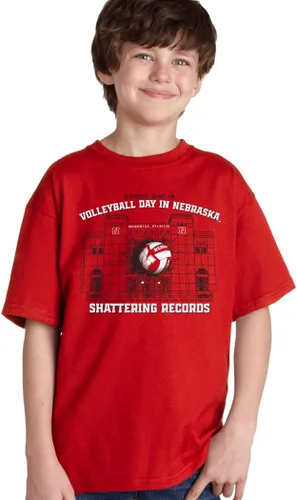 Vista 12 de CornBorn Camisetas de voleibol de Nebraska para niños jóvenes Elige tu diseño