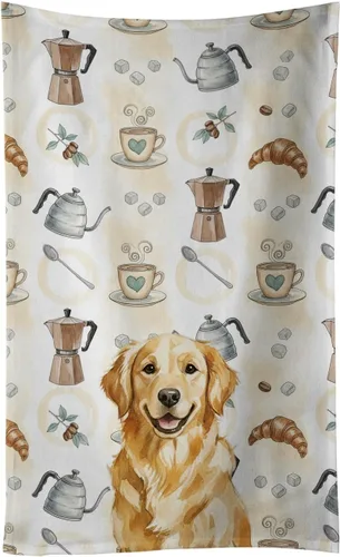 Vista 29 de Caroline's Treasures Afghan Hound - Toalla de cocina para barra de café, terciopelo frontal y lazo de algodón, lavable a máquina Sabueso afgano