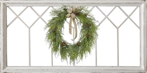 Vista 10 de Sintosin Farmhouse Window Frame Wall Decor 19 X 39 Inches, Washed Black