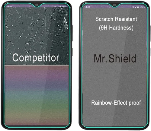 Vista 6 de Mr.Shield Paquete de 3 protectores de pantalla de vidrio templado para Wiko Voix Vidrio de Japón con dureza 9H