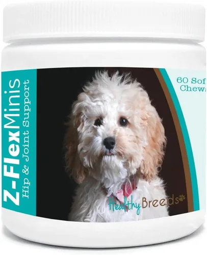 Vista 7 de Healthy Breeds Affenpinscher Z-Flex Minis - Masticables suaves para cadera y articulaciones, 60