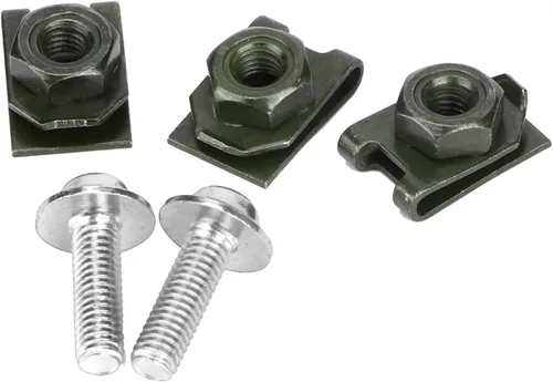 Vista 8 de Tornillos de carenado de motocicleta, 10 tornillos de cuerpo M5, kit de tornillos de cierre de velocidad de husillo, repuesto de tuerca para pernos