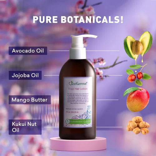 Vista 7 de Just Nutritive Loción capilar encrespamiento Tratamiento de domesticación Flyaway Loción capilar natural antiencrespamiento para hombres