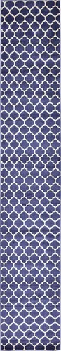 Vista 77 de Unique Loom Trellis Collection - Alfombra de área de Filadelfia, rectangular de 2 pies 2 pulgadas x 3 pies, color morado y marfil