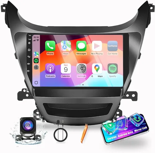 Vista 10 de Para Hyundai Elantra 2011-2013 CarPlay Android Navegación Automática Estéreo GPS Radio Reverse Cámara Pantalla 9 "IPS Pantalla Táctil Headunit