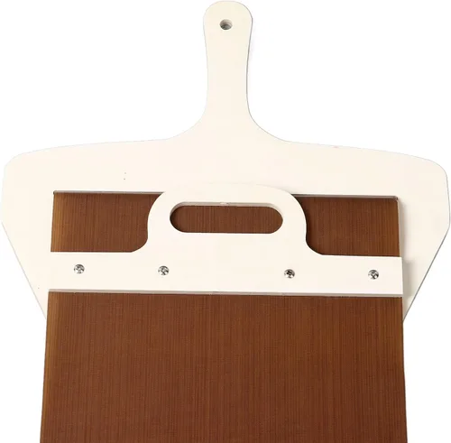 Vista 8 de Vikye Pala deslizante para pizza, pala de pizza con mango ligero, pala de madera, espátula de pala de agarre cómodo para hornear pizza casera cocina