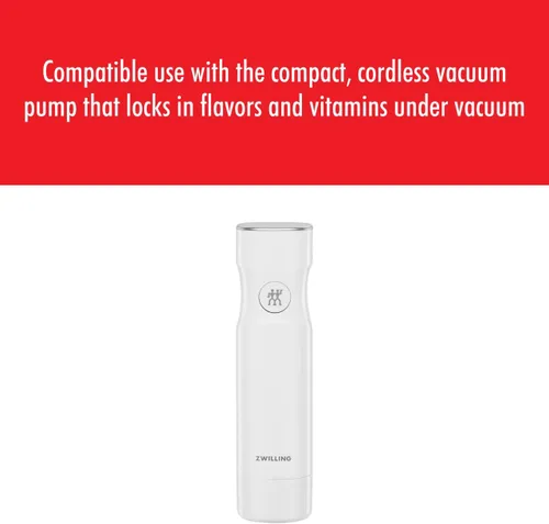 Vista 10 de ZWILLING - Recipientes herméticos medianos para almacenamiento de alimentos con tapas, recipientes de preparación de comidas, plástico, sin BPA, Gris