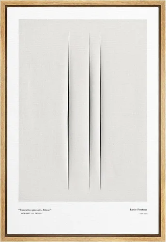 Vista 14 de SIGNLEADER Lienzo enmarcado para pared, pinos resistentes en acantilado, árbol de montaña en tono sepia, ilustración de paisaje, arte moderno