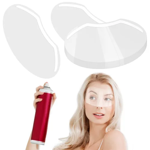 Vista 10 de 100 piezas de viseras protectoras faciales desechables para maquillaje Microblading, protectores faciales desechables para protección contra laca