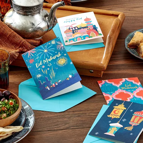 Vista 2 de Hallmark Eid Mubarak (16 tarjetas con sobres)