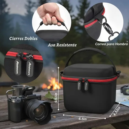 Vista 3 de 8K - Funda para cámara digital Tecglem/para toberto/para Duluvulu Negro