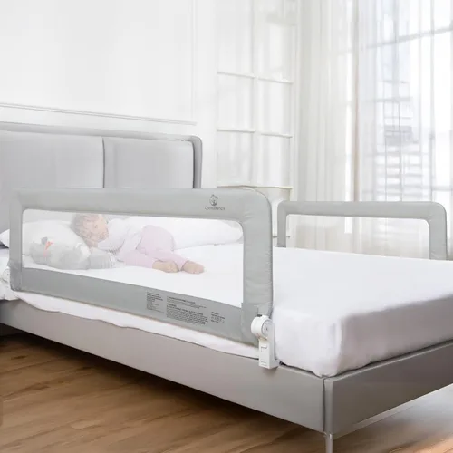 Vista 11 de ComfyBumpy Paquete de 1 riel de cama para niños pequeños de 35.5" L x 19.5" A Rieles de cama para niños pequeños para cama individual, matrimonial