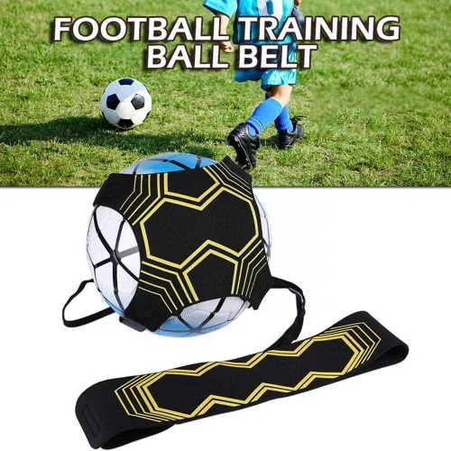 Vista 4 de Entrenador de patada de fútbol ajustable, Equipo elástico de pelota de fútbol, Entrenador de asistencia de fútbol Cinturón deportivo Herramienta