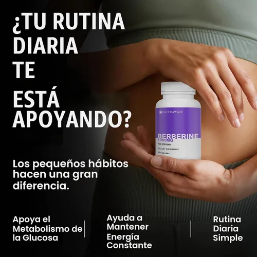 Vista 7 de Nutra Wave Suplemento Pure Berberine HCL 1000mg – Cápsulas de berberina de alta potencia – Apoya la salud digestiva e intestinal – Sin OMG, sin